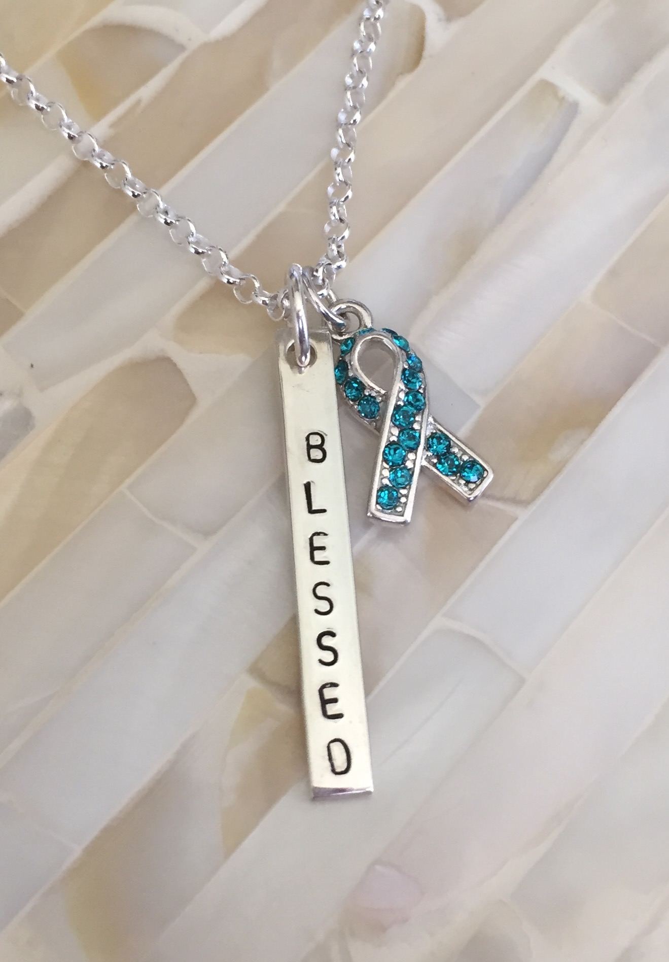 awareness bar teal ribbon