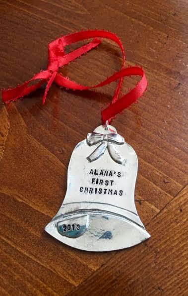 Bell Personalized Ornament- First Christmas