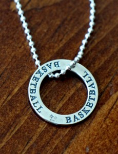 Basketball Necklace player team gift Jewelry