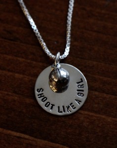 Basketball Necklace Shot like a girl