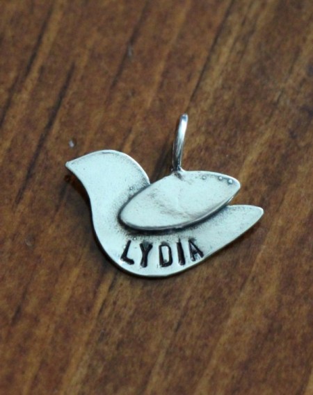 dove necklace Bird Personalized Charm