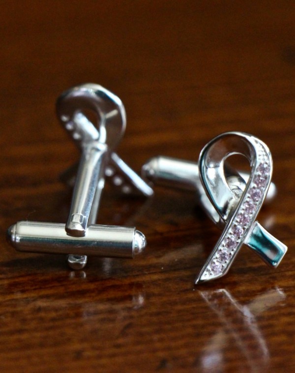 Breast Cancer Awareness Cuff Links