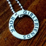 Girlfriends Rock Necklace- Washer bestfriends