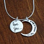 I love you to the moon and back necklace