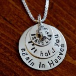 personalized child loss Memorial Necklace Ill hold you again in Heaven