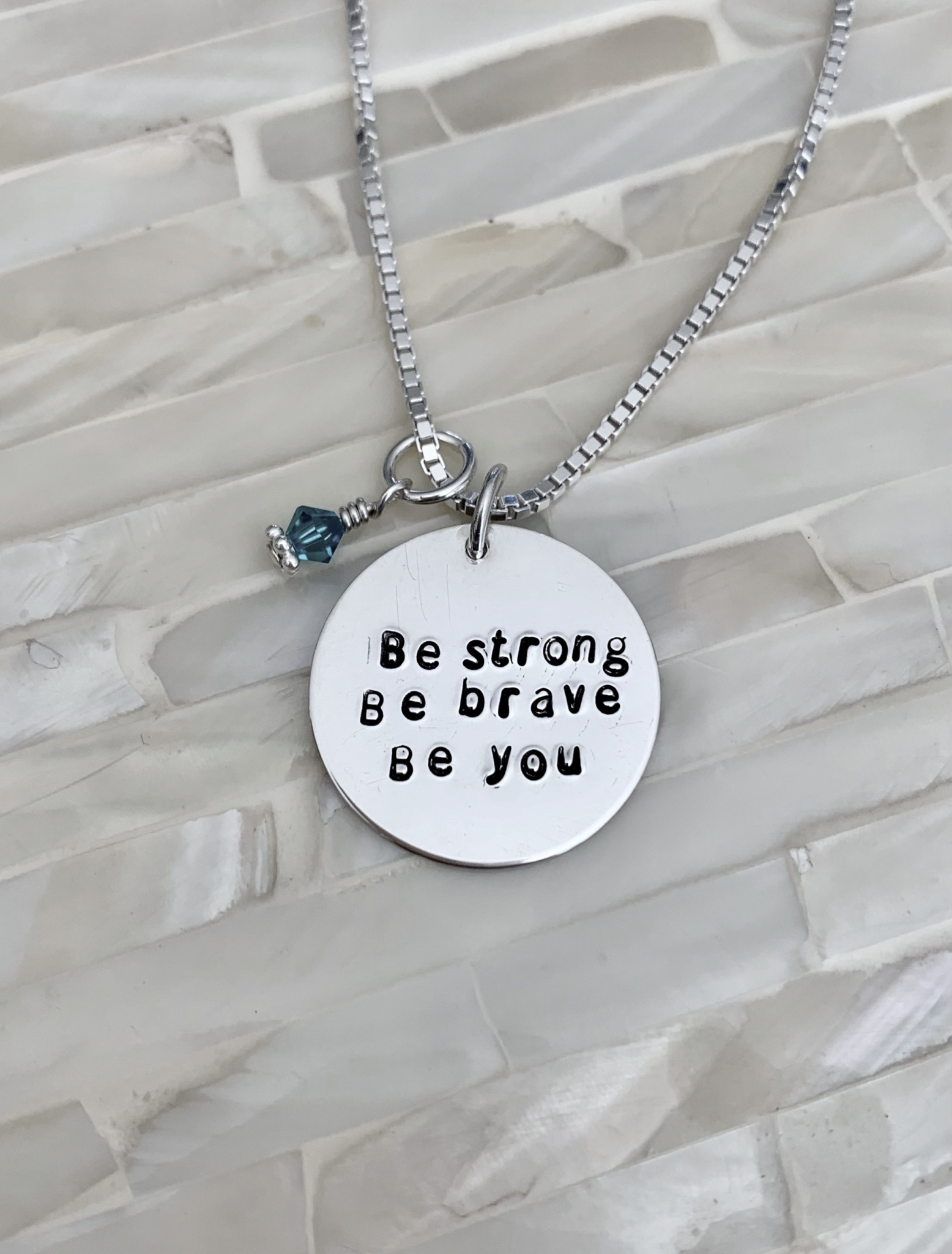 Necklace Gift For Girlfriend Gift For Wife Perfect Gift Necklace You Are Strong Brave Necklace