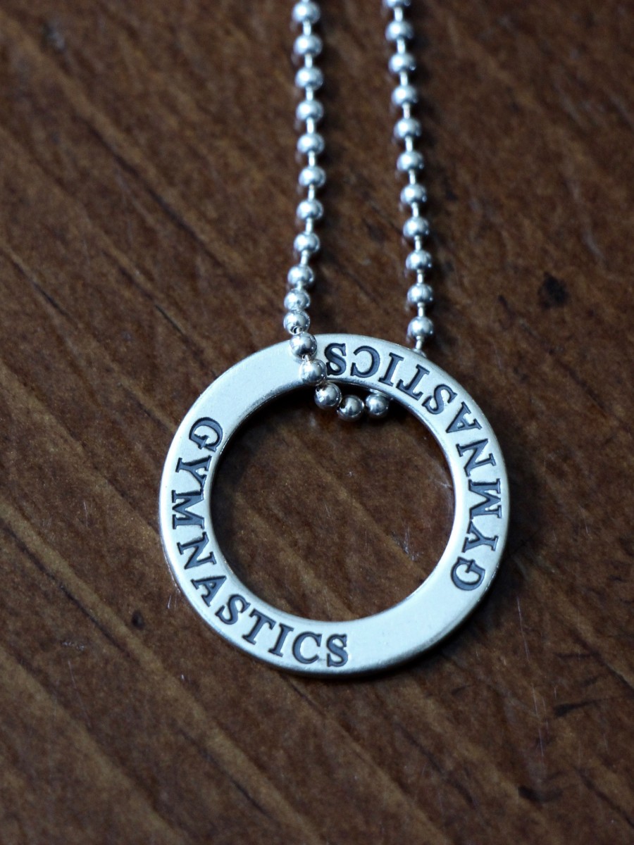Gymnastics Necklace Gymnast Jewelry Gift kandsimpressions