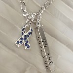 personalized colon cancer awareness necklace