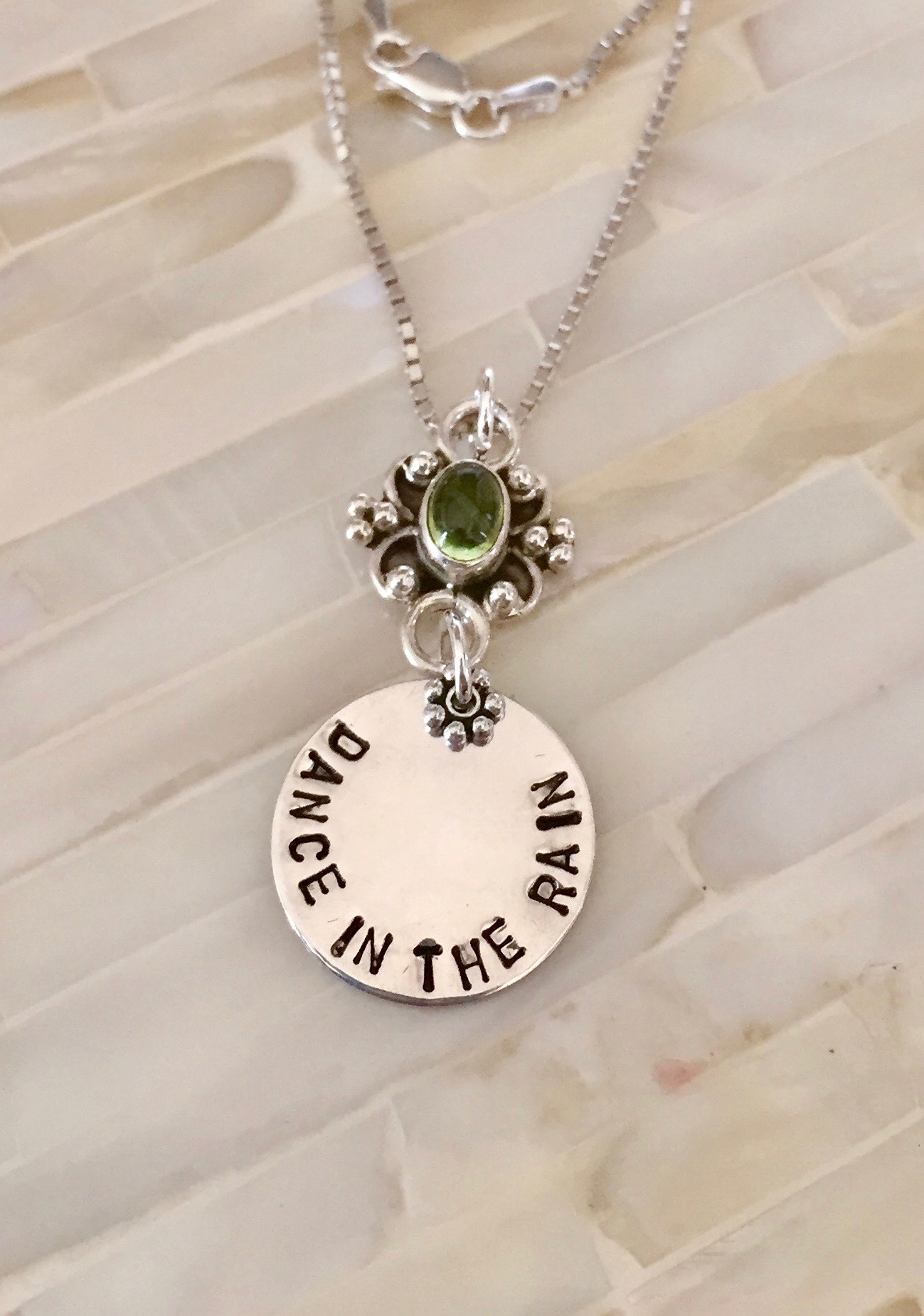 Mothers grandmother personalized gemstone necklace