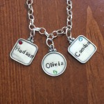 mothers birthstone name necklace
