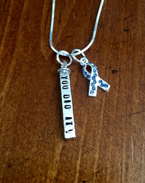 colon cancer survivor Personalized Necklace gift