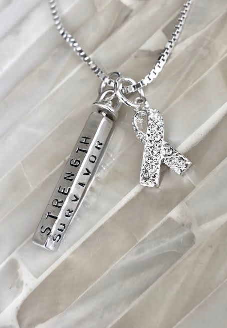 lung cancer personalized necklace gift