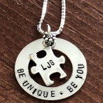 custom autism puzzle necklace mom necklace gift