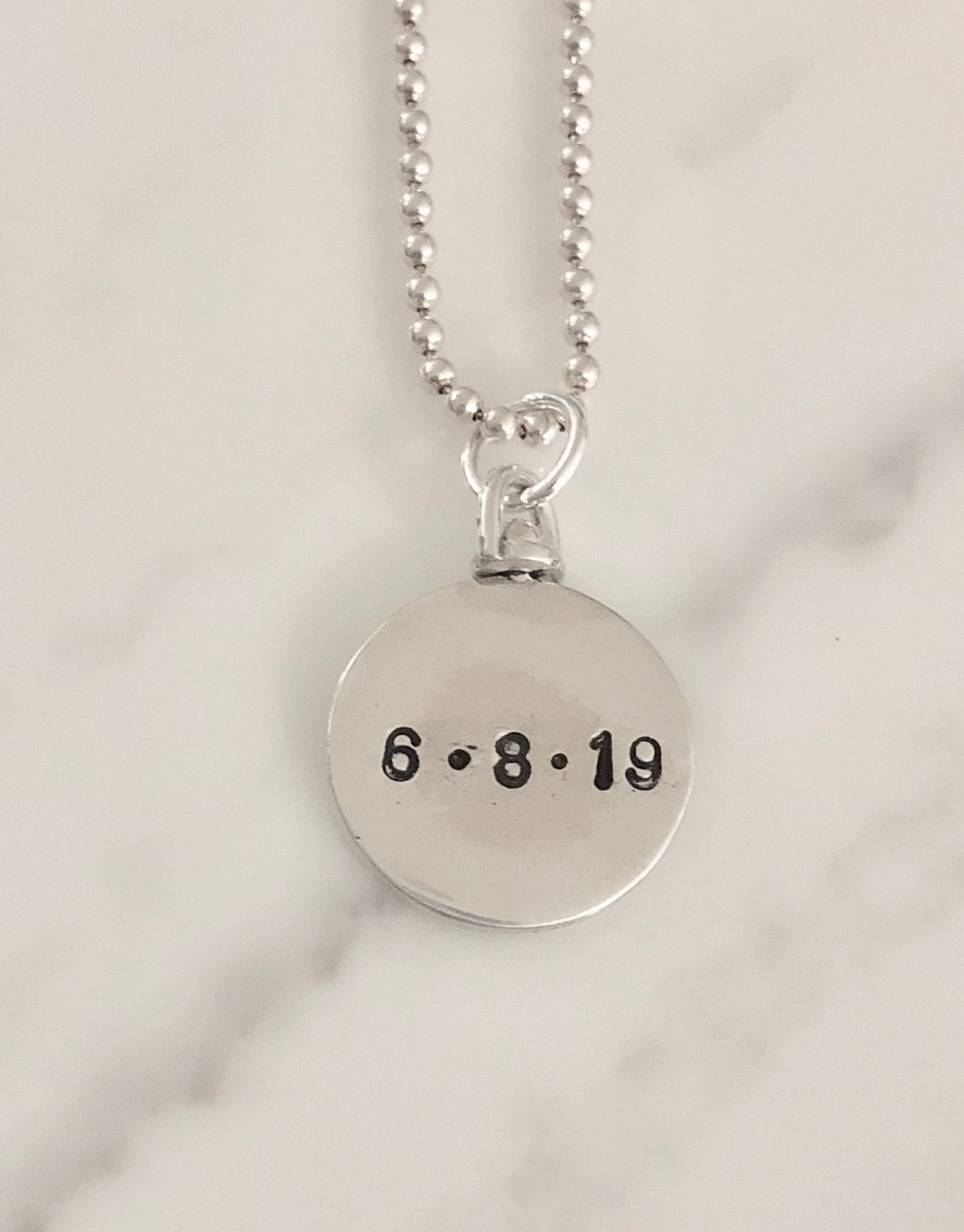 Personalised Anniversary Date Necklace – Theta Jewellery