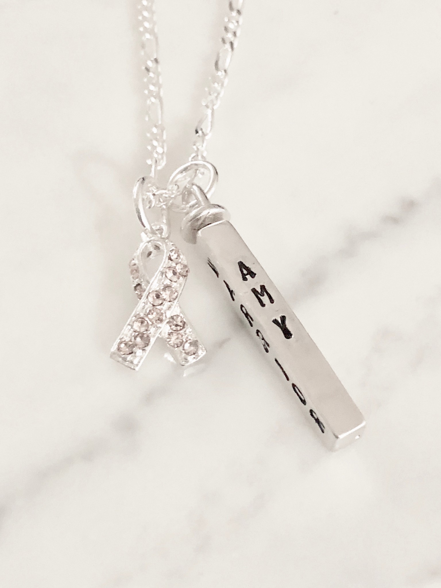 personalized uterine cancer necklace gift