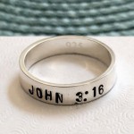 personalized bible verse ring inspirational gift for him her