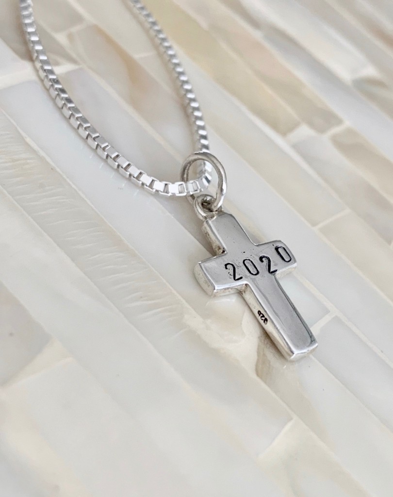 Easter Cross Necklace- Personalized- Religious gift