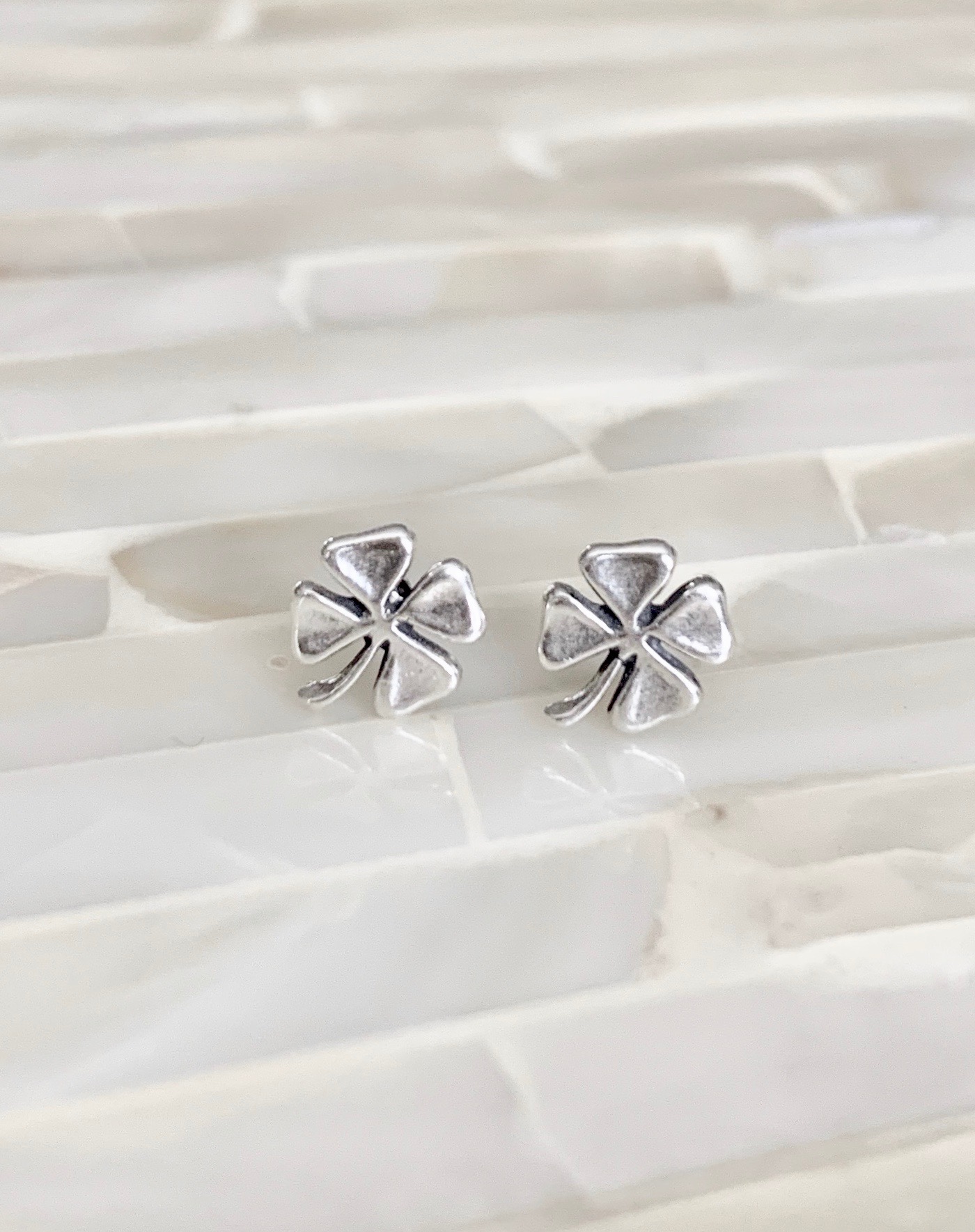 shamrock earrings, Irish jewelry gift