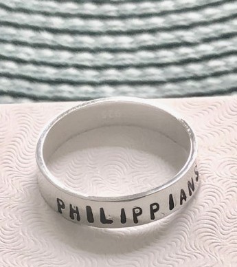 custom bible verse, scripture ring