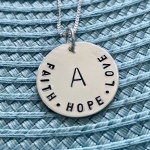 Hope Faith Love Religious Neckalce
