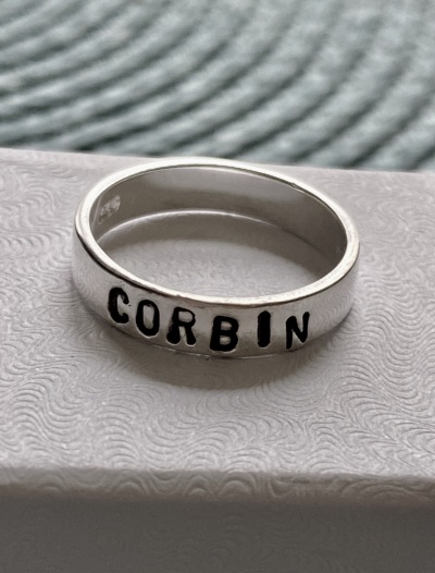 mother's ring, child name ring