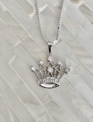 Tiara Princess Necklace- sterling silver