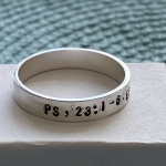 bible verse ring- personalized religious gift