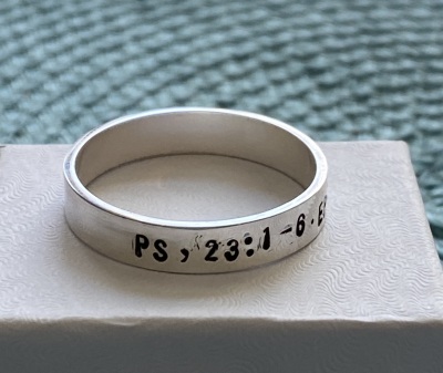 bible verse ring- personalized religious gift