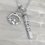Irish Claddaugh Personalized Necklace- Irish gift