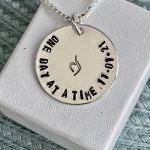 eating disorder recovery date necklace gift