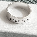 addiction, sobriety, support gift I can do it ring