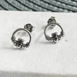 sterling silver claddagh earrings
